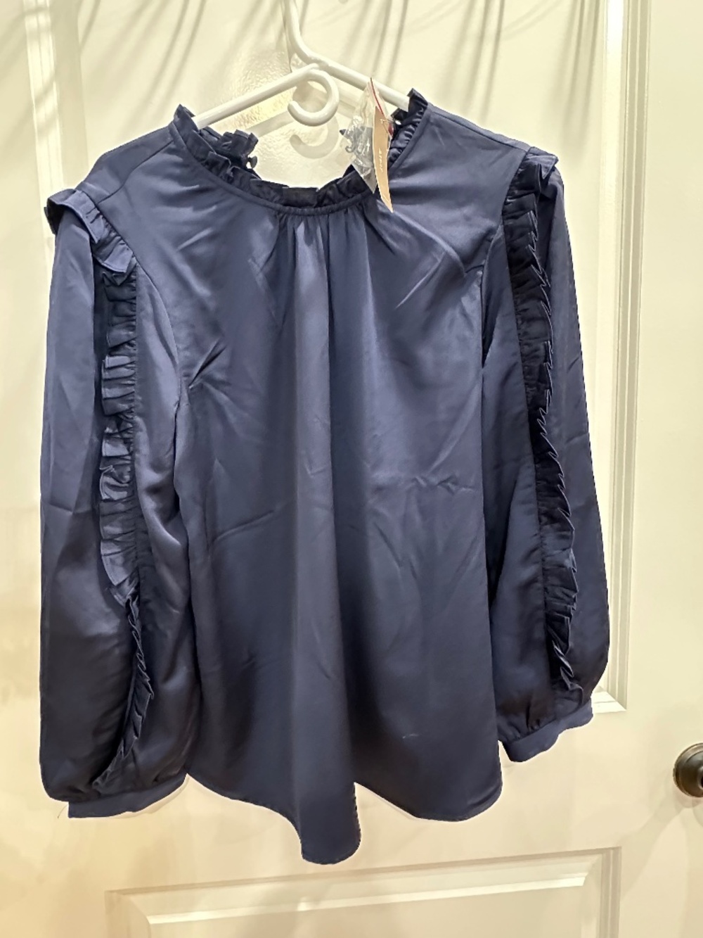 NWT JCrew ruffle trim blouse
